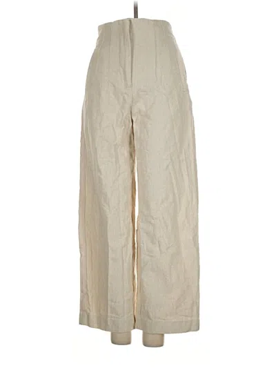 Pre-owned Zara Casual Pants In Tan