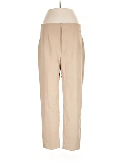 Pre-owned Zara Casual Pants In Tan