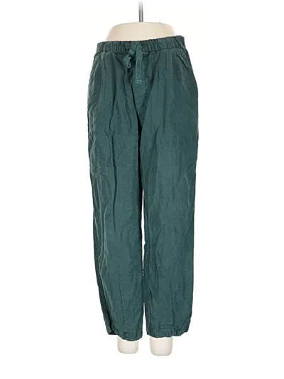 Pre-owned Zara Casual Pants In Teal