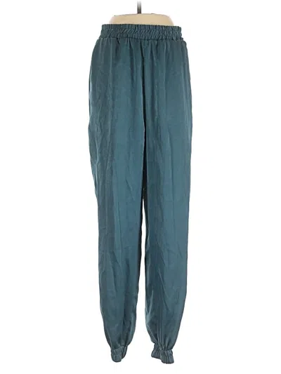 Pre-owned Zara Casual Pants In Teal
