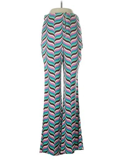 Pre-owned Zara Casual Pants In Teal