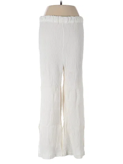 Pre-owned Zara Casual Pants In White