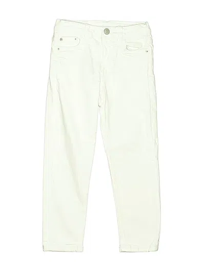 Pre-owned Zara Kids' Casual Pants In White