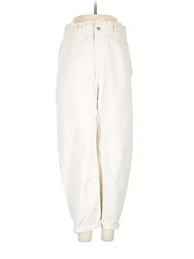 Pre-owned Zara Casual Pants In White