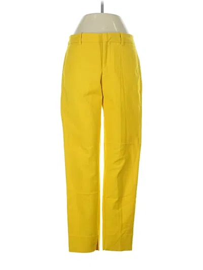 Pre-owned Zara Casual Pants In Yellow