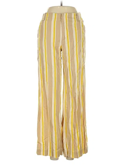 Pre-owned Zara Casual Pants In Yellow