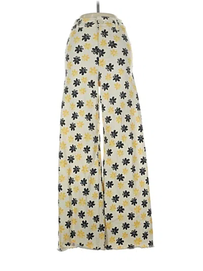 Pre-owned Zara Casual Pants In Yellow