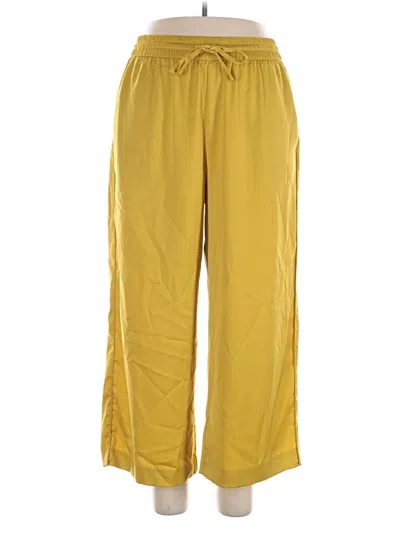 Pre-owned Zara Casual Pants In Yellow