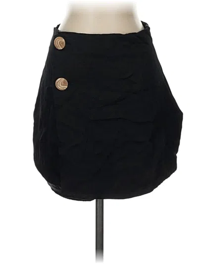 Pre-owned Zara Casual Skirt In Black