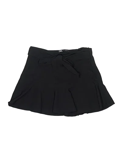 Pre-owned Zara Casual Skirt In Black