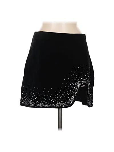 Pre-owned Zara Casual Skirt In Black