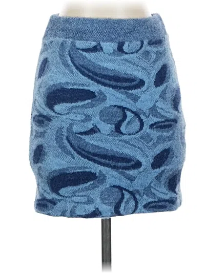Pre-owned Zara Casual Skirt In Blue