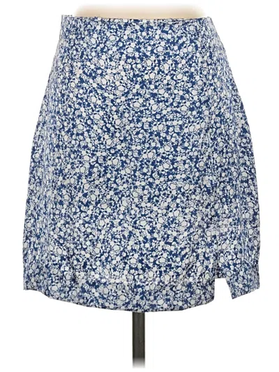 Pre-owned Zara Casual Skirt In Blue