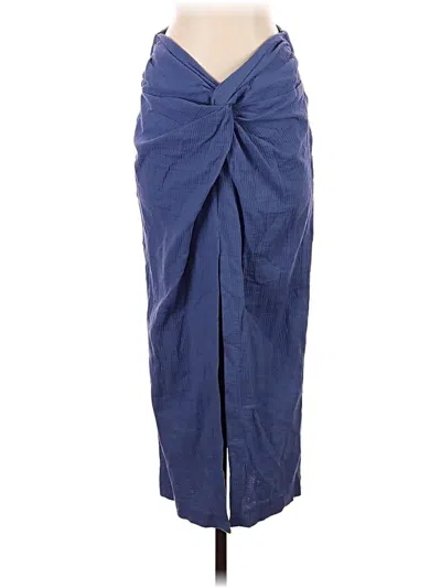 Pre-owned Zara Casual Skirt In Blue
