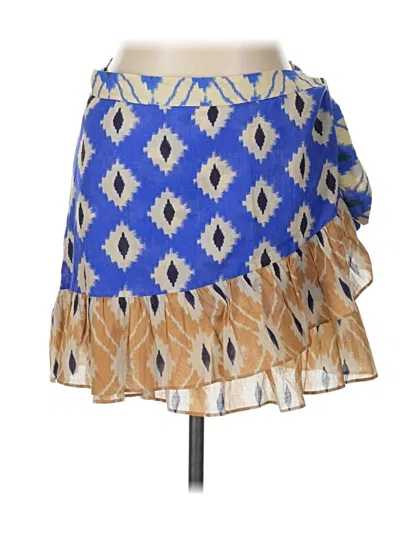 Pre-owned Zara Casual Skirt In Blue