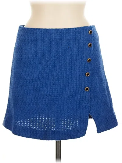 Pre-owned Zara Casual Skirt In Blue