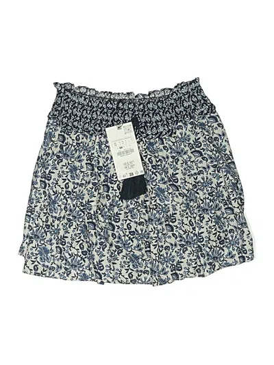 Zara Casual Skirt In Blue