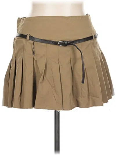 Pre-owned Zara Casual Skirt In Brown