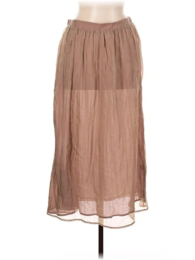Pre-owned Zara Casual Skirt In Brown