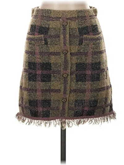 Pre-owned Zara Casual Skirt In Brown
