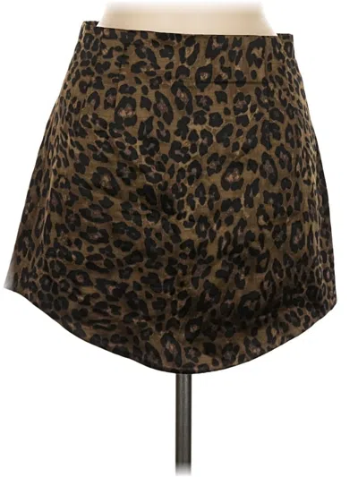 Pre-owned Zara Casual Skirt In Brown