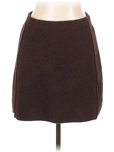 Pre-owned Zara Casual Skirt In Brown