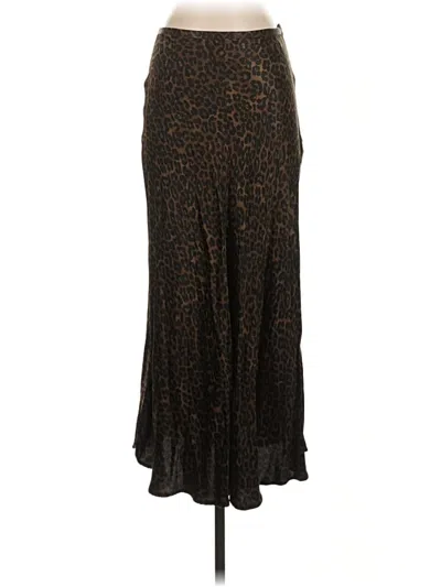 Pre-owned Zara Casual Skirt In Brown
