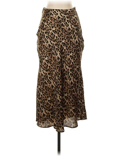 Pre-owned Zara Casual Skirt In Brown