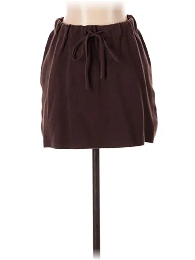 Zara Casual Skirt In Brown