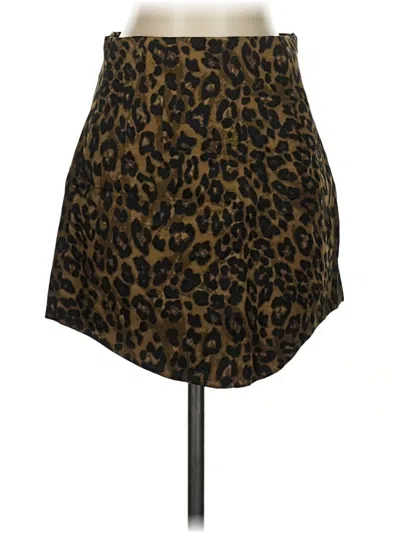 Pre-owned Zara Casual Skirt In Brown