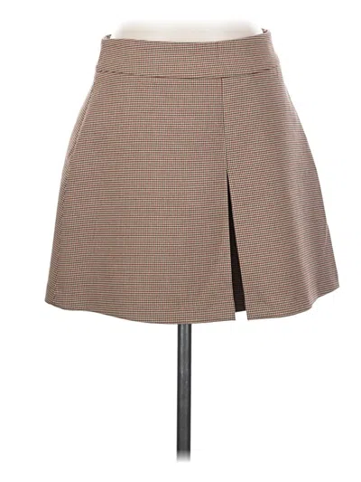 Zara Casual Skirt In Brown