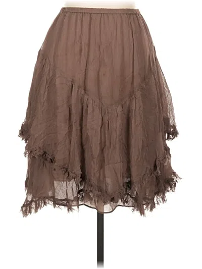 Pre-owned Zara Casual Skirt In Brown