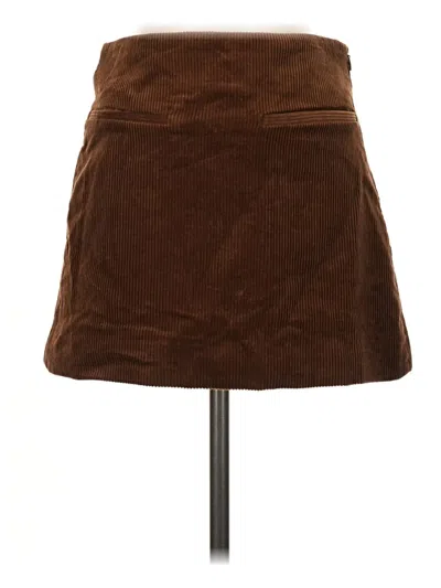 Zara Casual Skirt In Brown