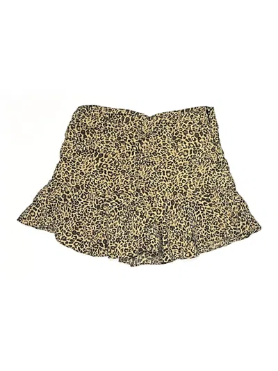 Pre-owned Zara Casual Skirt In Gold