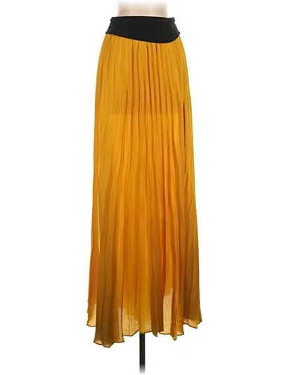 Pre-owned Zara Casual Skirt In Gold