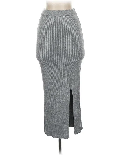 Pre-owned Zara Casual Skirt In Gray