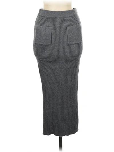 Pre-owned Zara Casual Skirt In Gray