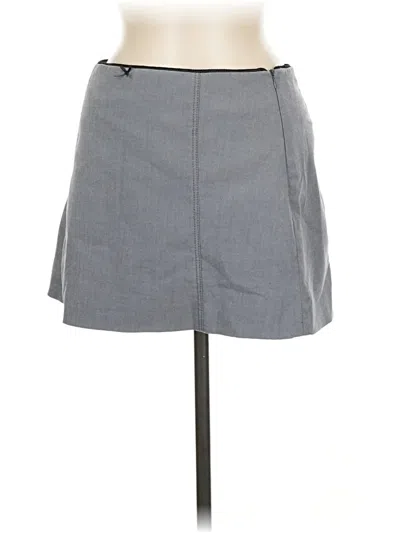 Pre-owned Zara Casual Skirt In Gray