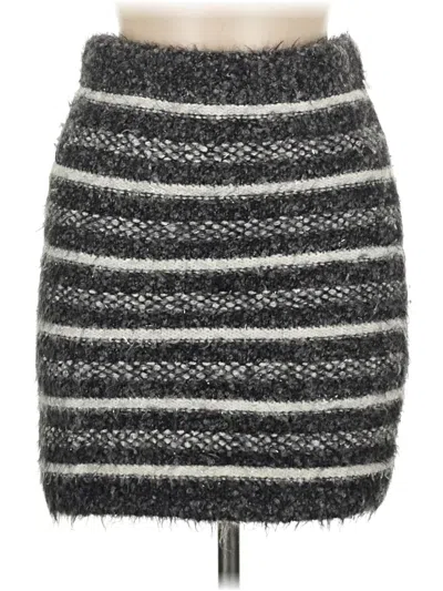 Pre-owned Zara Casual Skirt In Gray