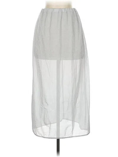 Zara Casual Skirt In Gray