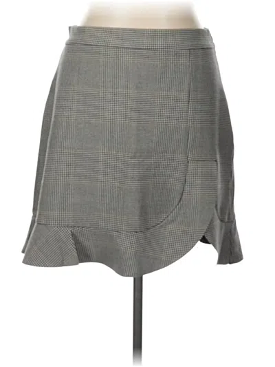 Pre-owned Zara Casual Skirt In Gray
