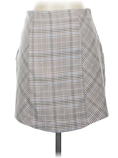 Pre-owned Zara Casual Skirt In Gray