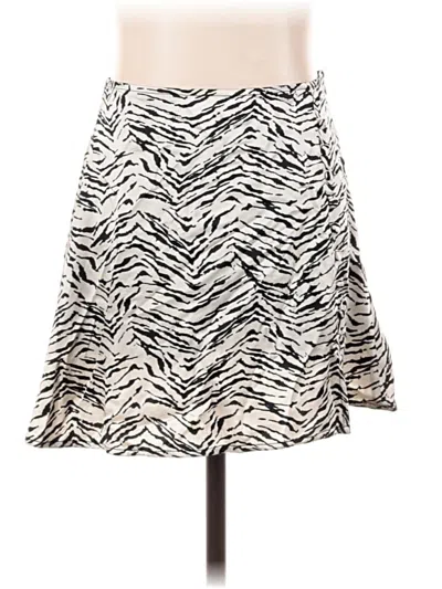 Zara Casual Skirt In Gray