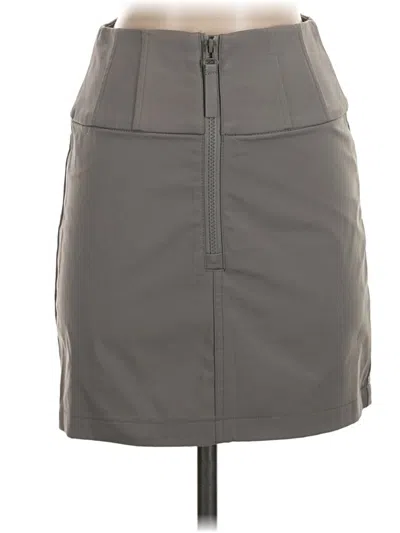 Zara Casual Skirt In Gray