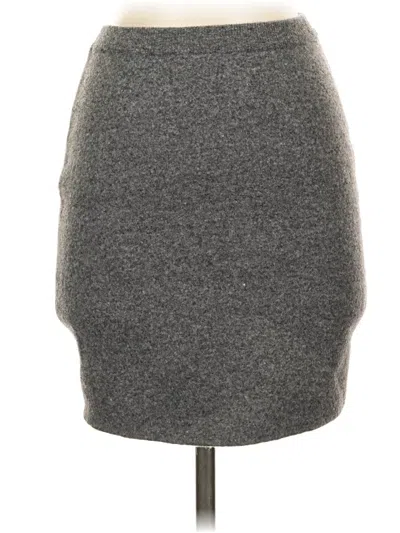 Zara Casual Skirt In Gray