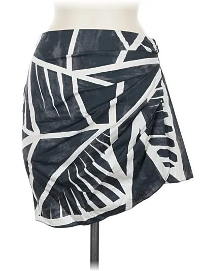 Zara Casual Skirt In Gray