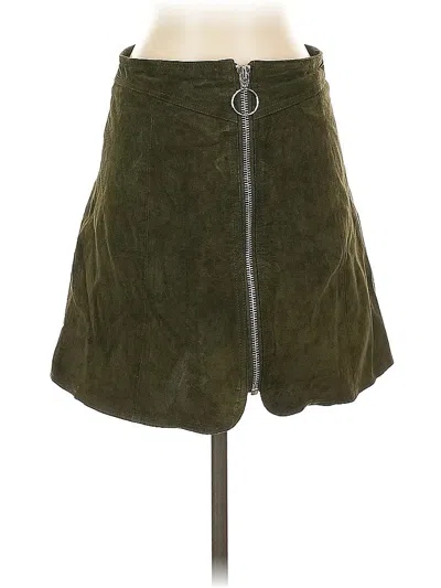 Pre-owned Zara Casual Skirt In Green