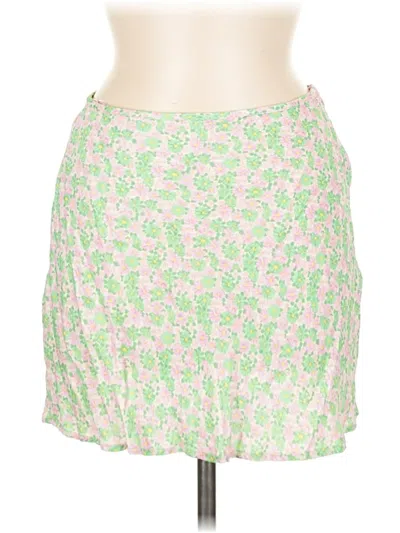 Pre-owned Zara Casual Skirt In Green