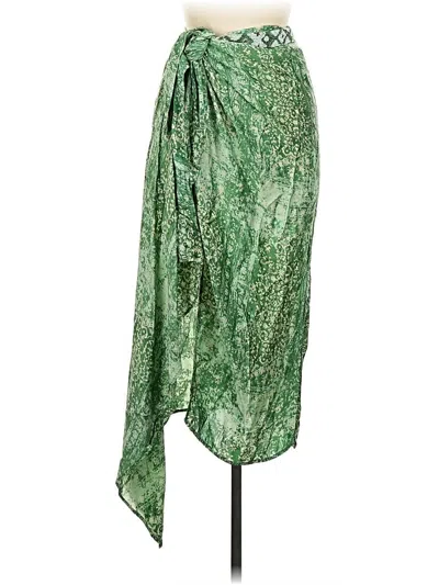 Pre-owned Zara Casual Skirt In Green