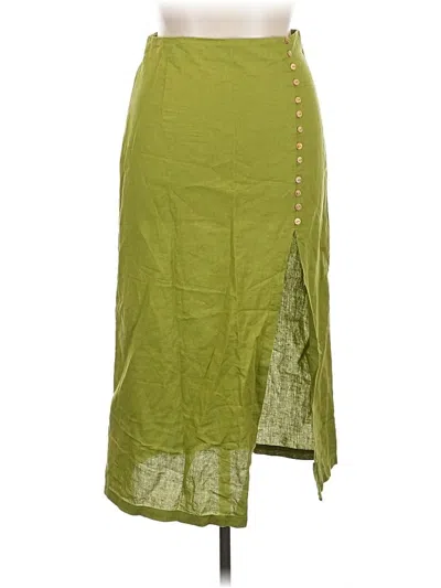 Pre-owned Zara Casual Skirt In Green